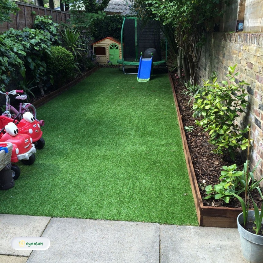 Anak bosan dirumah? Main di halaman belakang rumah aja!!