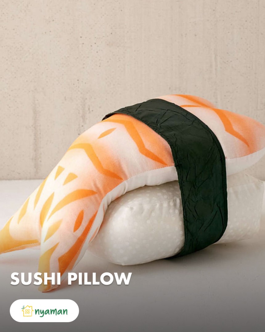 Bantal super lucu yang bisa bikin dietmu gagal (2/2), Bantal sushi