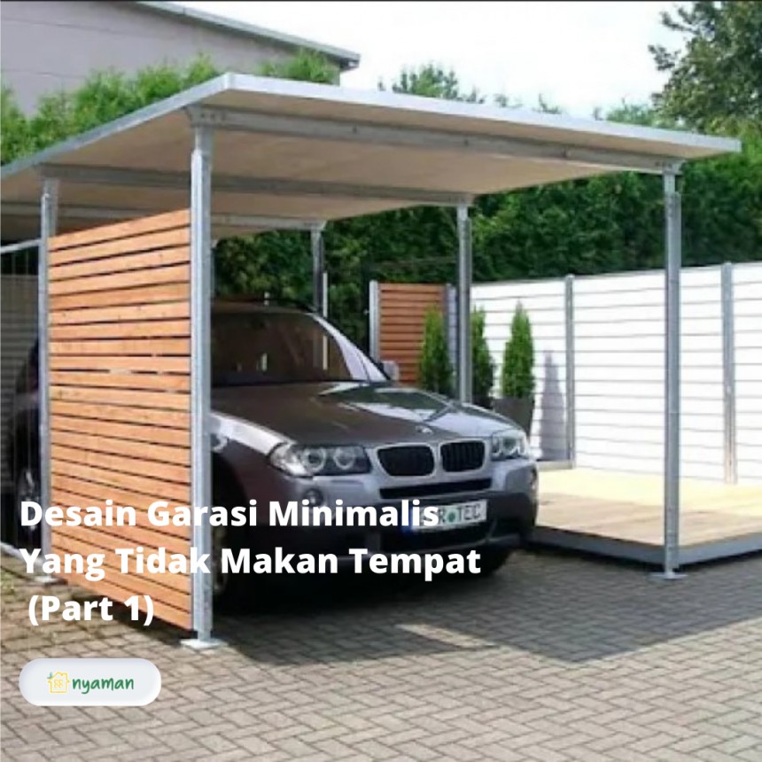 Desain garasi minimalis yang tidak makan tempat (1/3), Garasi minimalis berkonsep carport terbuka