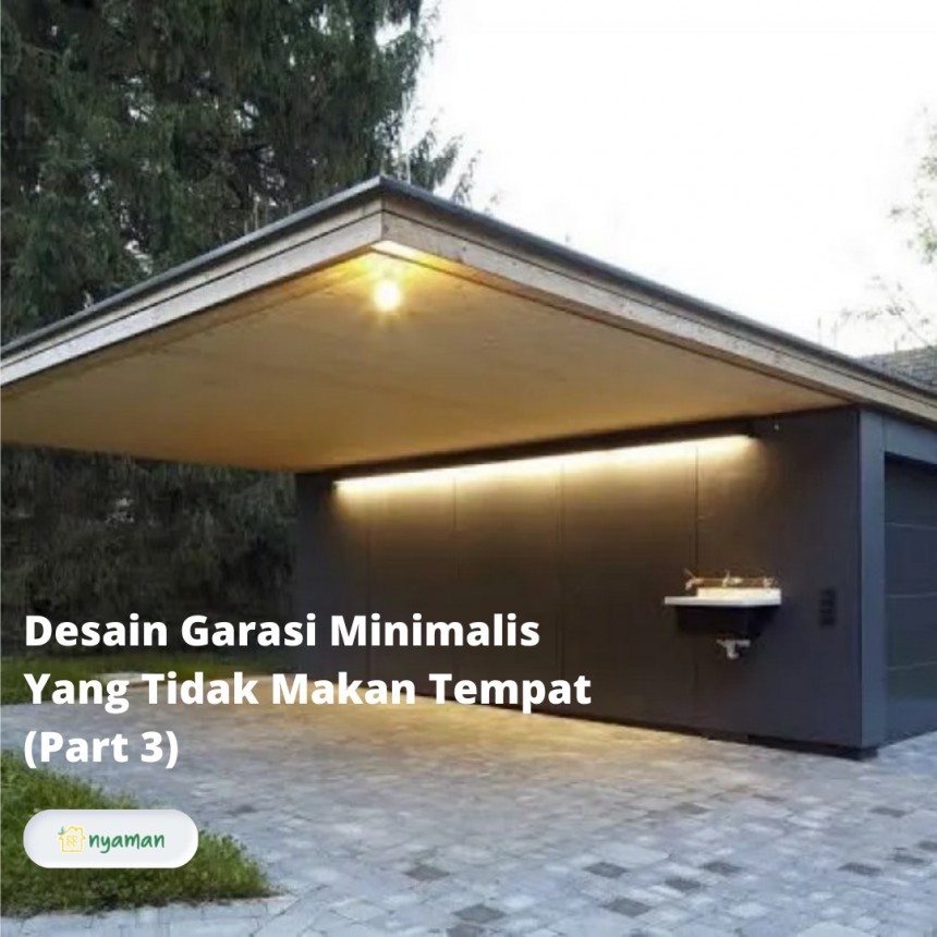 Desain garasi minimalis yang tidak makan tempat (3/3), Garasi minimalis modern