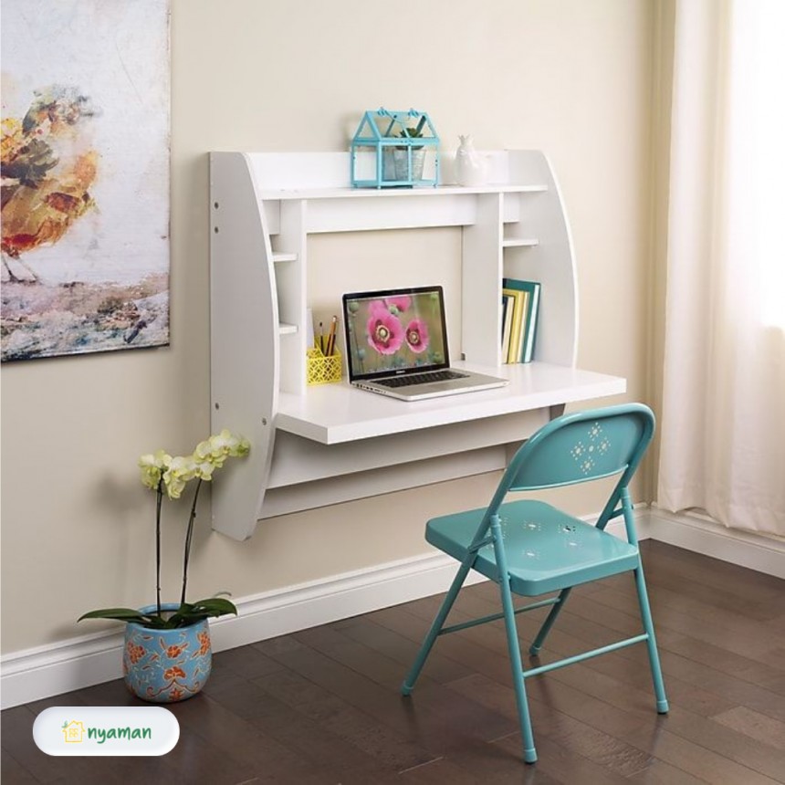 Desain meja belajar melayang