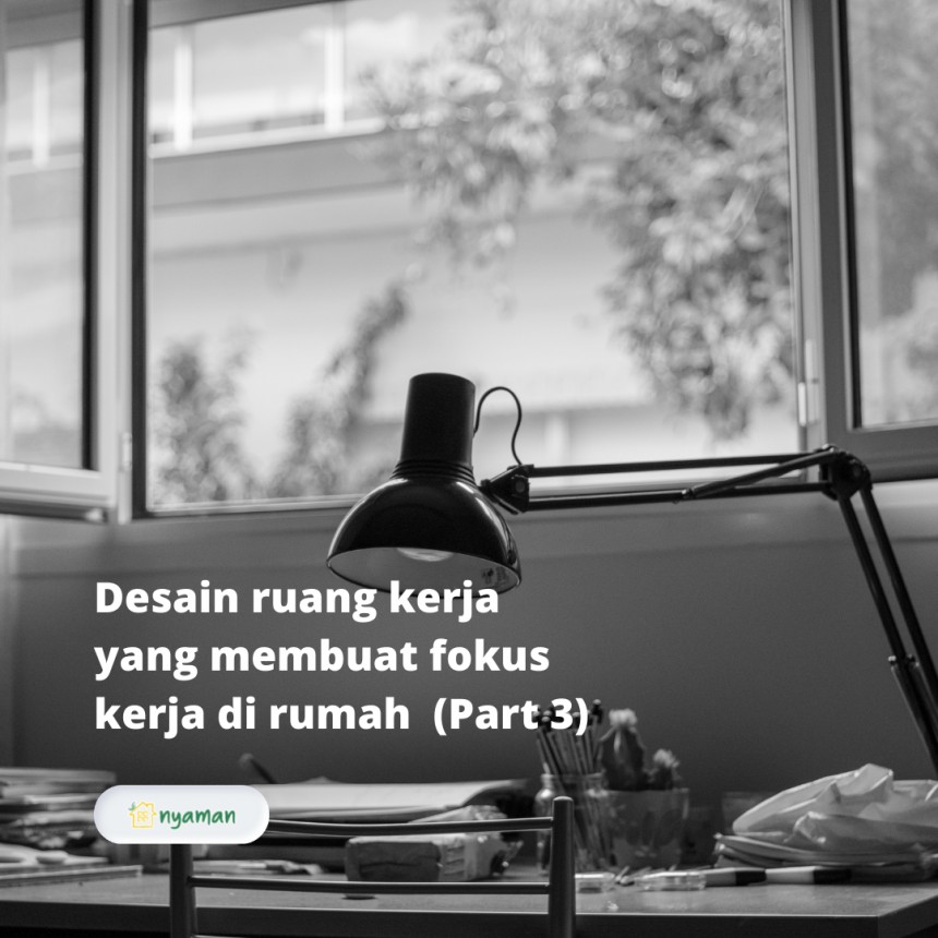 Desain ruang kerja yang membuat fokus kerja di rumah (3/3), Ruang kerja dekat kolam atau taman membuat pemandangan lebih segar