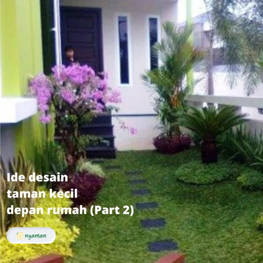 Ide desain taman kecil depan rumah (2/3), Taman sebagai jalan masuk