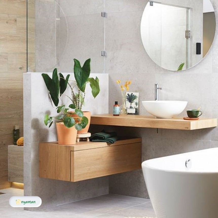 Inspirasi dekor kamar mandi ini bisa Sobat Nyaman tiru!