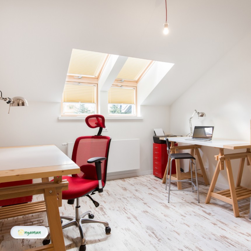 Inspirasi ruang belajar impian di loteng rumah minimalis sederhana