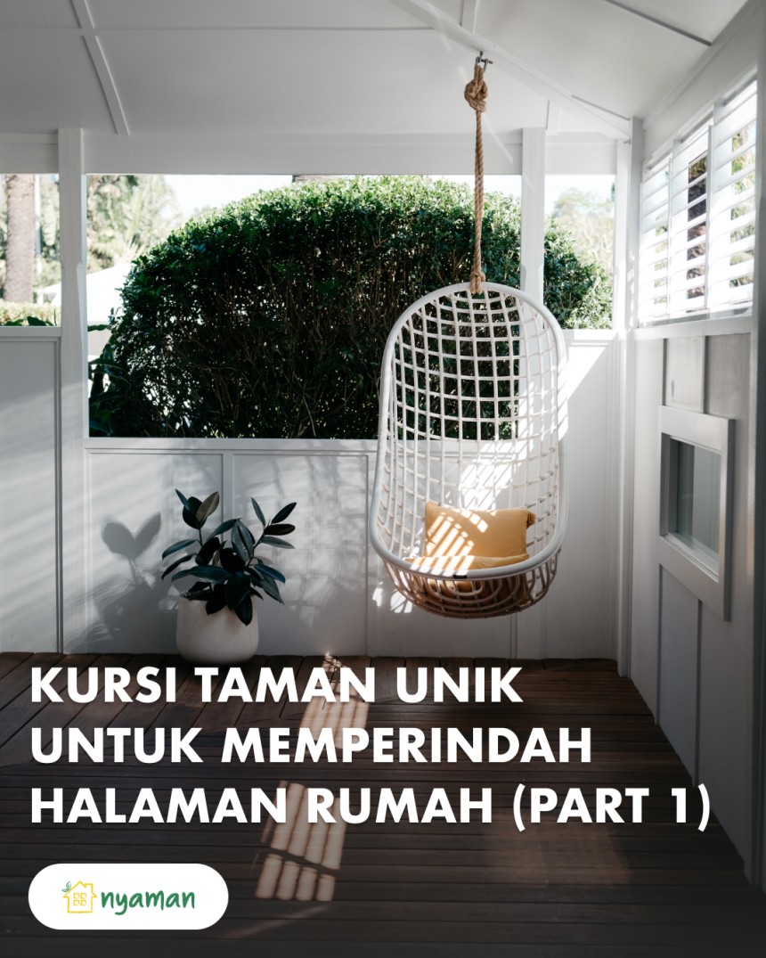 Kursi taman unik yang bikin taman rumah tampil beda (1/2), Kursi taman berayun