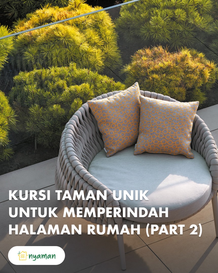 Kursi taman unik yang bikin taman rumah tampil beda (2/2), Kursi taman sofa bulat
