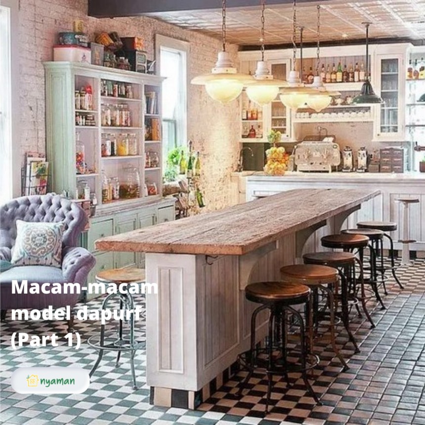 Macam-macam model dapur (1/3), Model dapur shabby chic