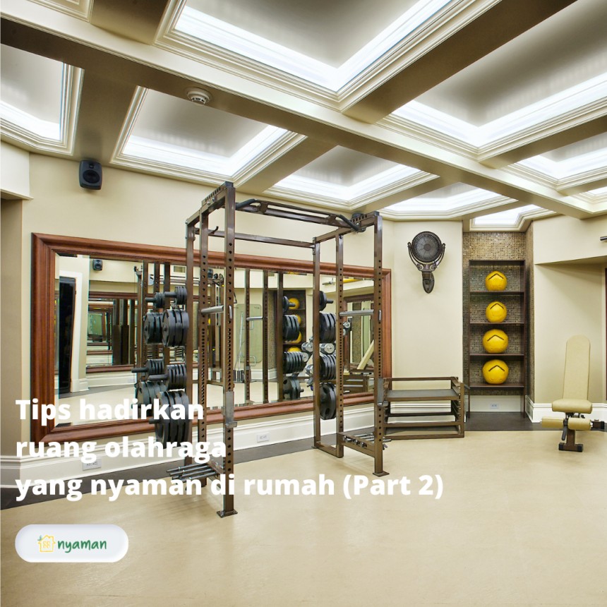 Tips hadirkan ruang olahraga yang nyaman di rumah, Cermin