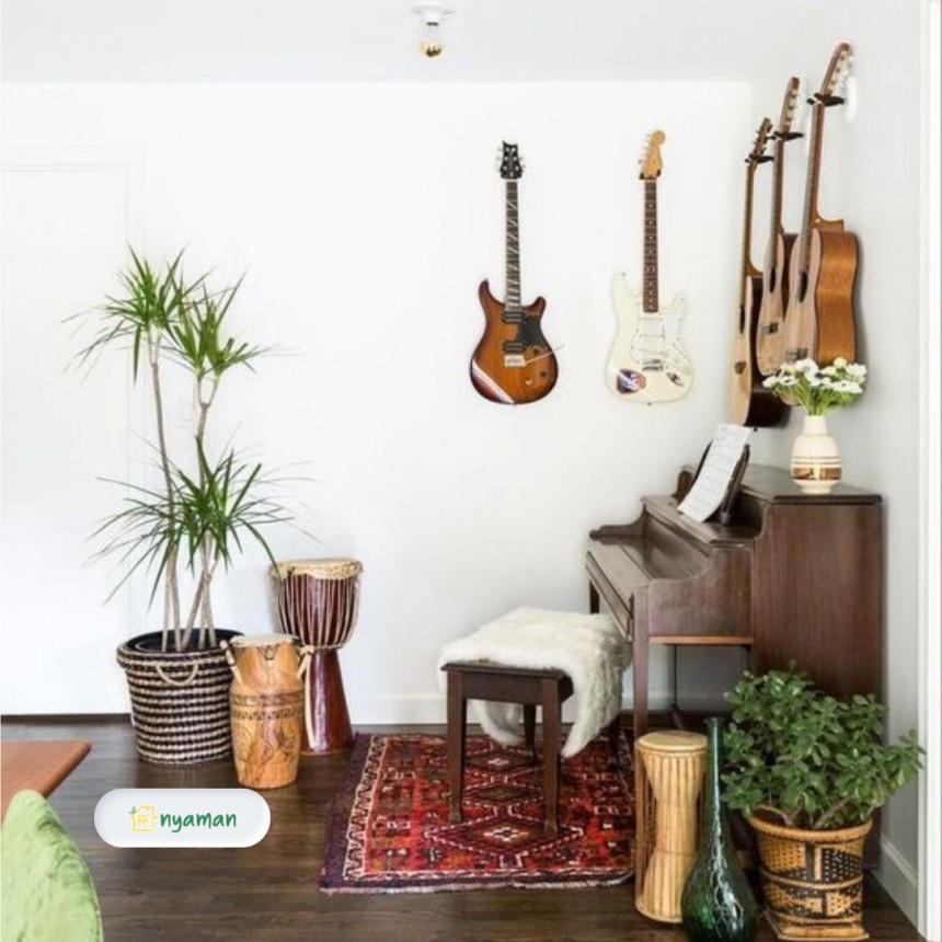 Tips membuat desain ruang musik di rumah yang keren dan nyaman (3/3), Desain ruang musik terbuka