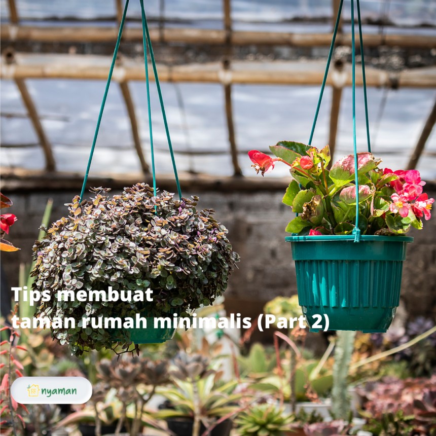 Tips membuat taman rumah minimalis, bisa buat santai selepas kerja (2/3), Tanaman hias gantung