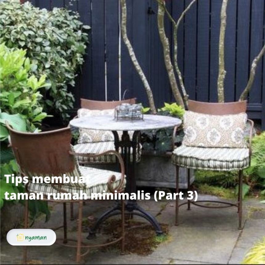 Tips membuat taman rumah minimalis, bisa buat santai selepas kerja (3/3), Taman di depan rumah sebagai tempat bersantai