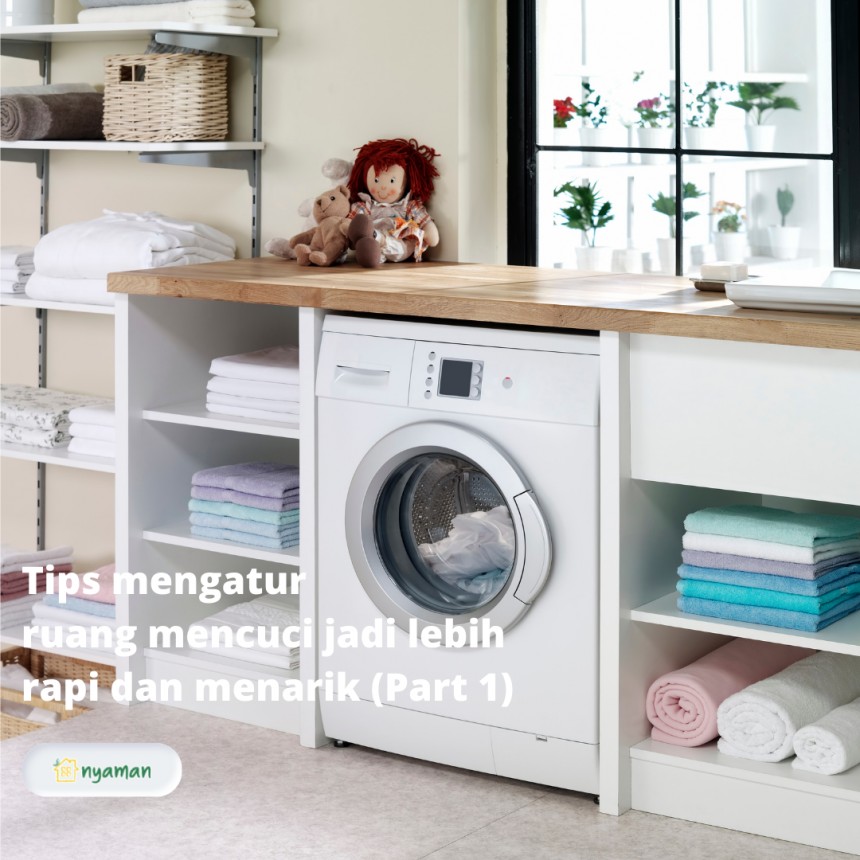 Tips mengatur ruang mencuci jadi lebih rapi dan menarik (1/3), Miliki lemari cucian