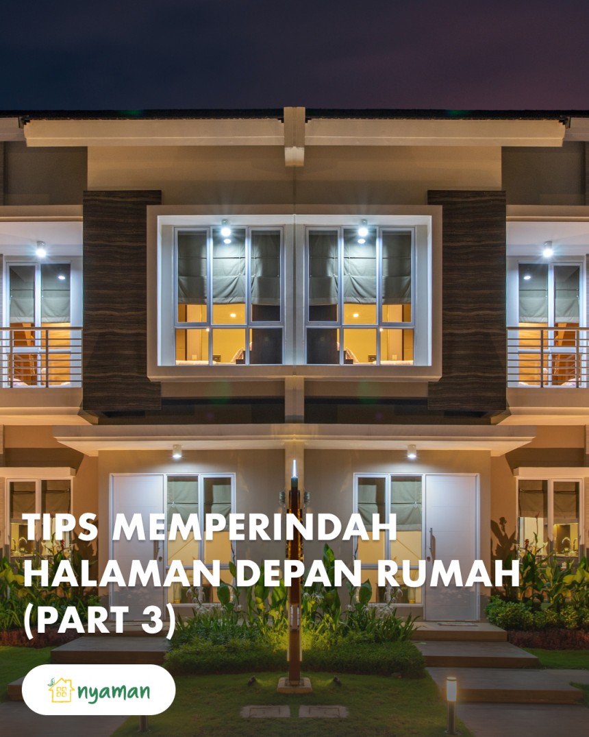 Tips mudah menata halaman depan rumah minimalis (3/3), Berikan halaman depan pencahayaan yang tepat