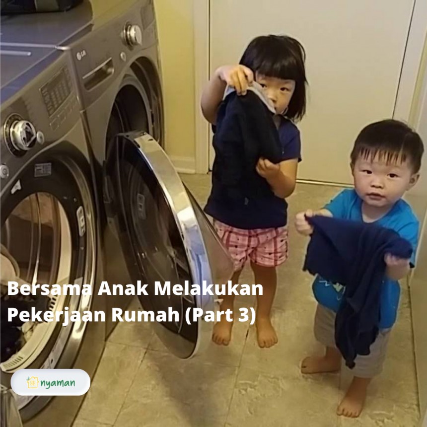 Tugas rumah yang bisa dikerjakan bersama anak (3/3), Mencuci pakaian